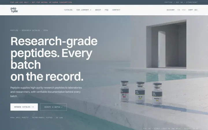Peptyde — homepage